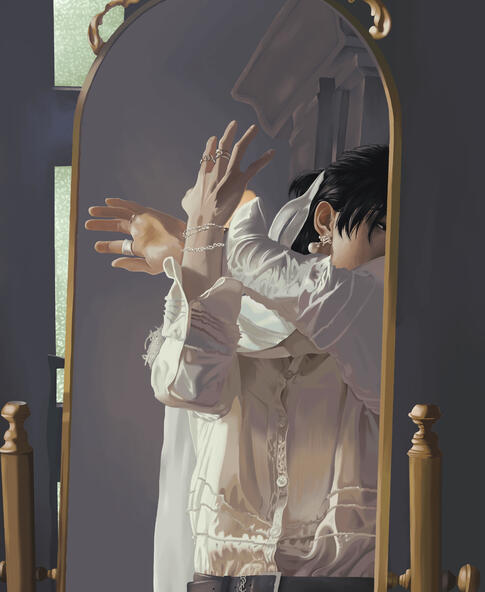 The reference comes from his dance cover of "Play with fire".